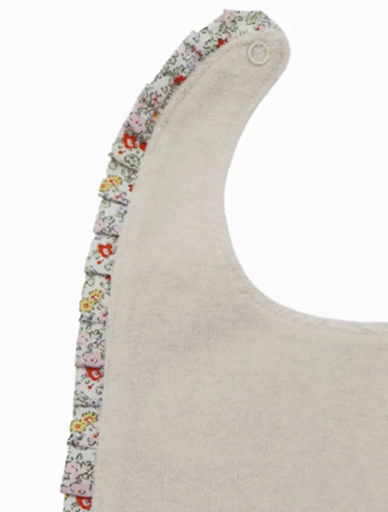 Ditsy Bib White