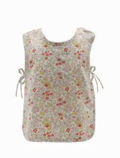 Ditsy Pinnie White