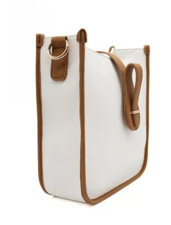 Dominic Max Bag White Tan