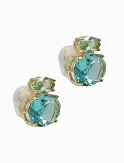 Double Crystal Clip Ons Minties