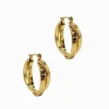 Double Hoops Gold