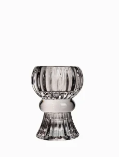 Dual Tealight Holder Smoke