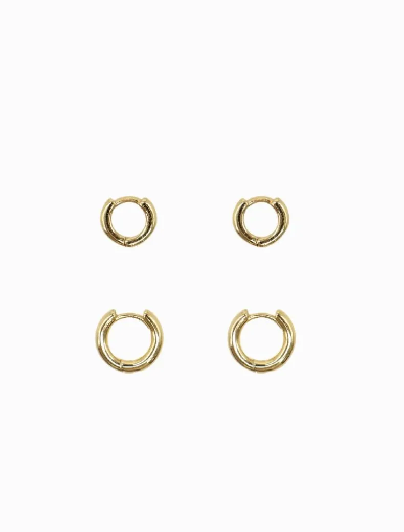 Duo Of Hoops Gold