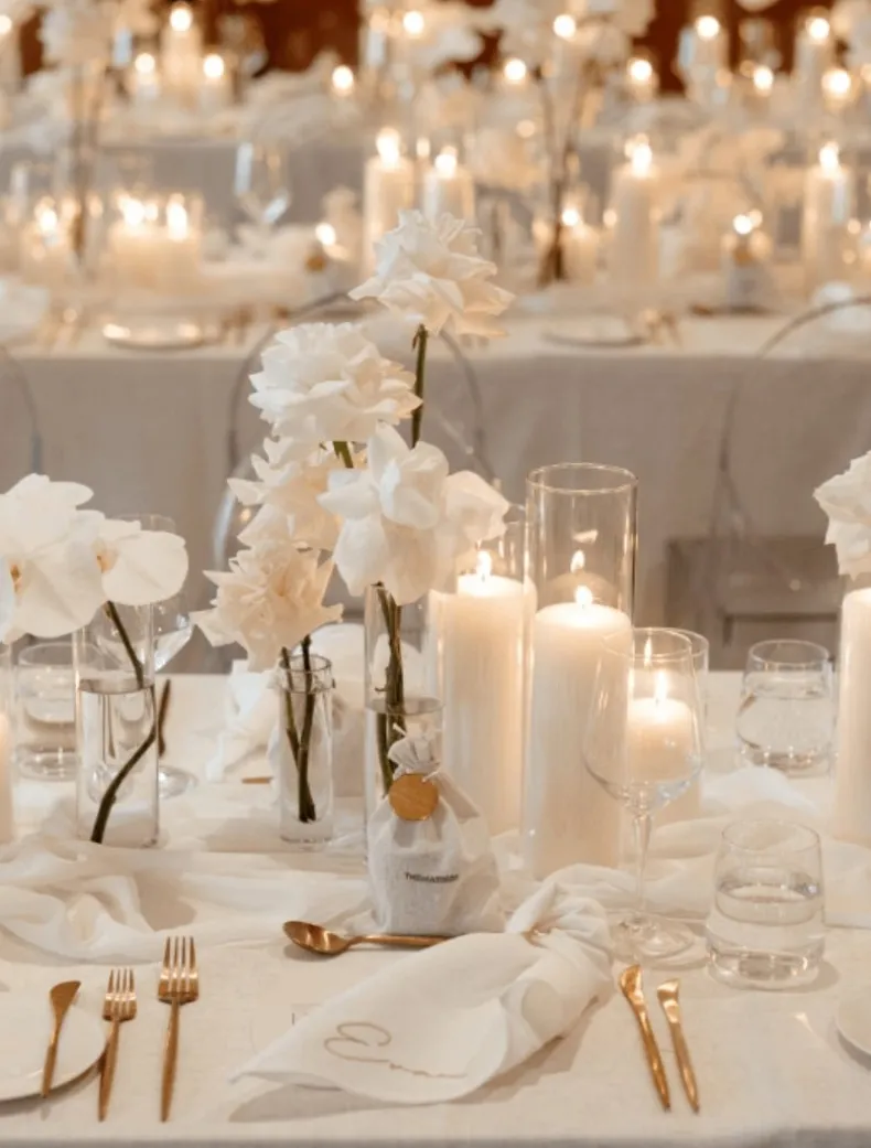 Event Pillar Candle White (7cm x 10cm)