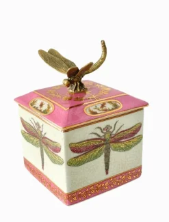 Exotico Trinket Box Libelula Pink