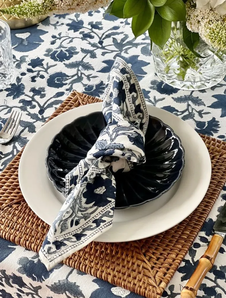 Fakistra Napkin Set of 4 Blue 45cm x 45cm