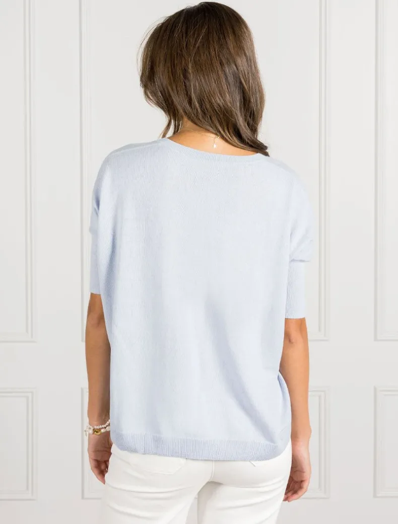 Felicity Knit Jumper Sky Blue