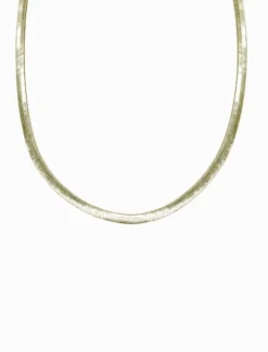 Flat Snake Chain Medium Gold