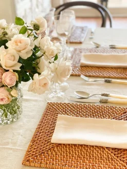 Fontainebleau Napkins 4pcs Set Greige 45 X 45
