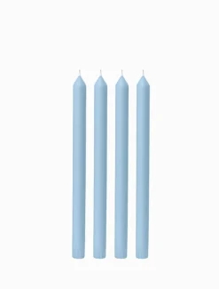 French Blue 30cm Dinner Candle (Pack of 4)