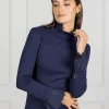 Freya Frill Top Navy