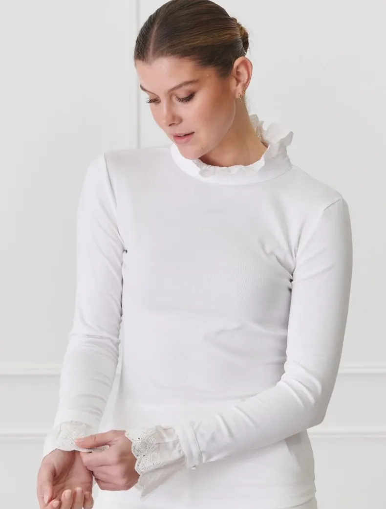 Freya Frill Top White