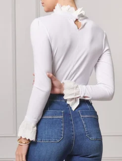 Freya Frill Top White