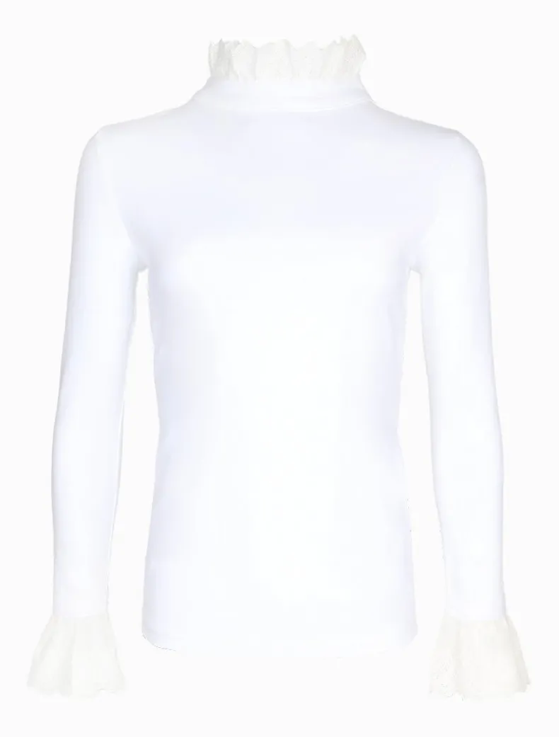 Freya Frill Top White