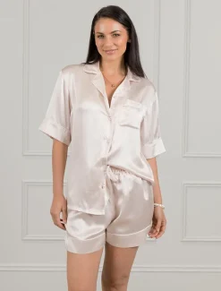 Gabriella Pure Silk Pyjamas Pink