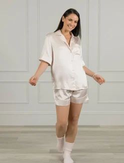 Gabriella Pure Silk Pyjamas Pink