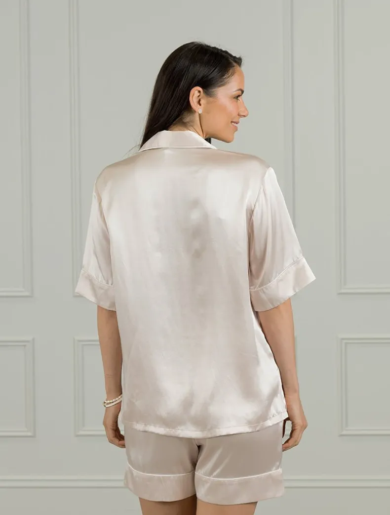 Gabriella Pure Silk Pyjamas Pink