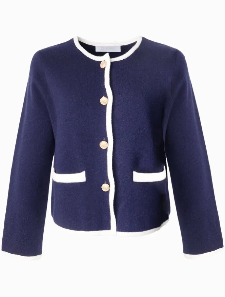 Gabrielle Knit Jacket Navy