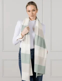 Gelato Striped Scarf Sage