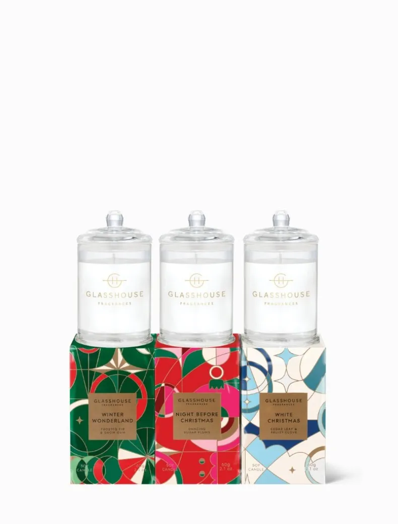 Glasshouse Christmas Candle Trio - FINAL SALE