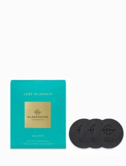 Glasshouse Fragrances Lost In Amalfi Car Diffuser Replacement Disks (3pk) - FINAL SALE