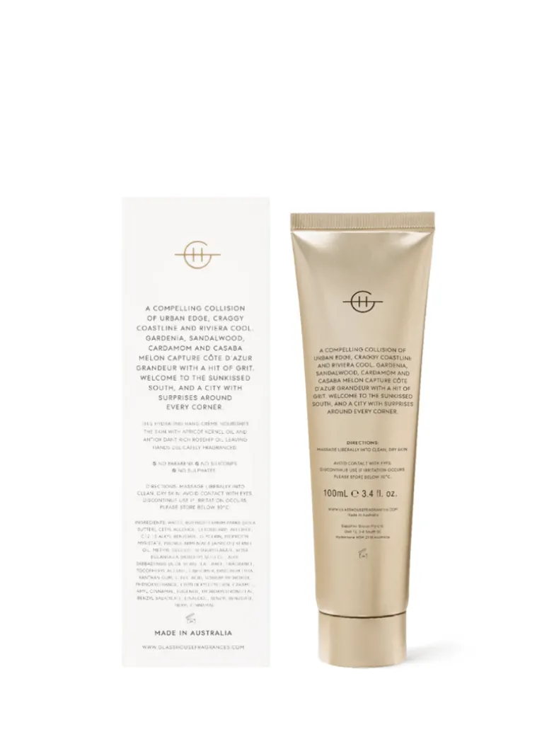 Glasshouse Fragrances Marseille Memoir Hand Cream 100ml - FINAL SALE