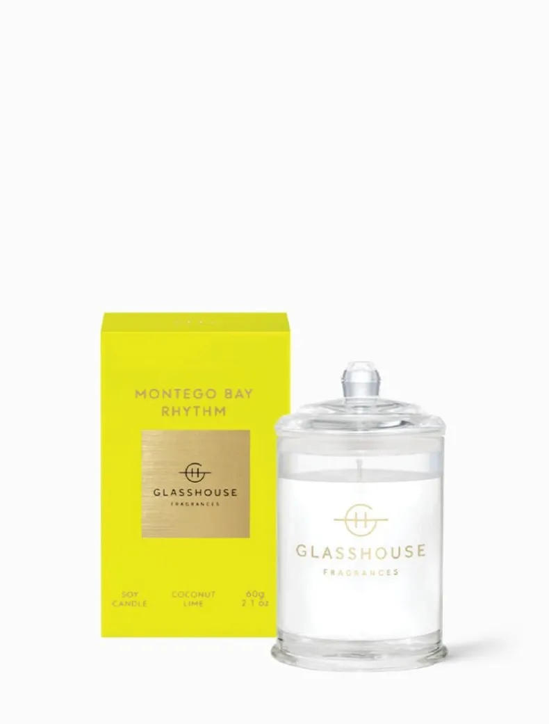 Glasshouse Fragrances Montego Bay Rhythm Mini Candle 60G - FINAL SALE