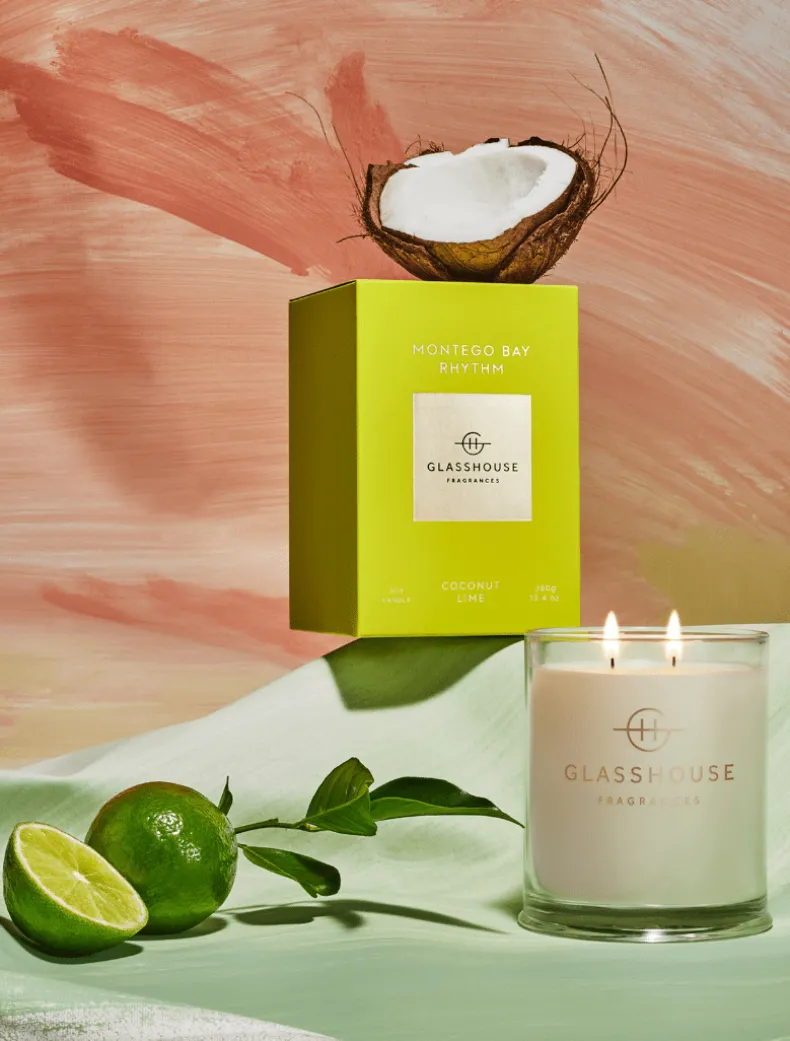 Glasshouse Fragrances Montego Bay Rhythm Candle 380G