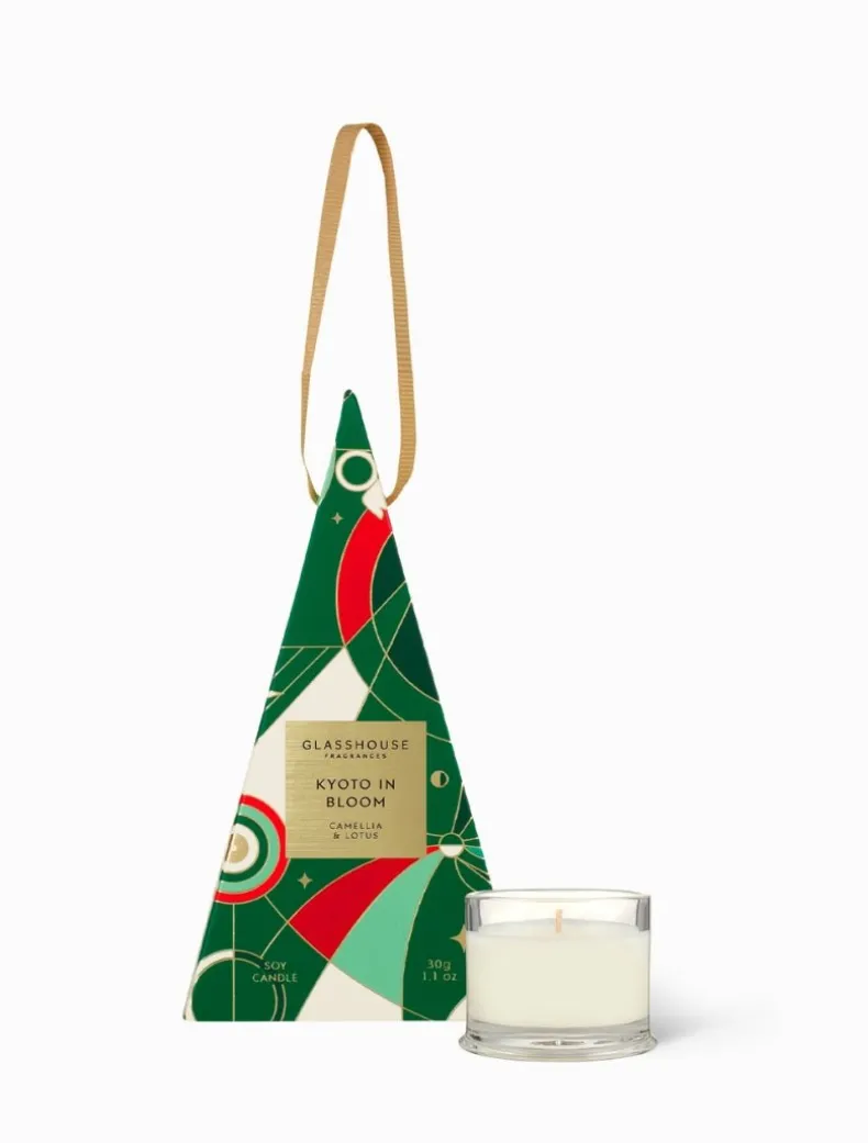 Glasshouse Kyoto in Bloom Christmas Bauble Candle 30g - FINAL SALE