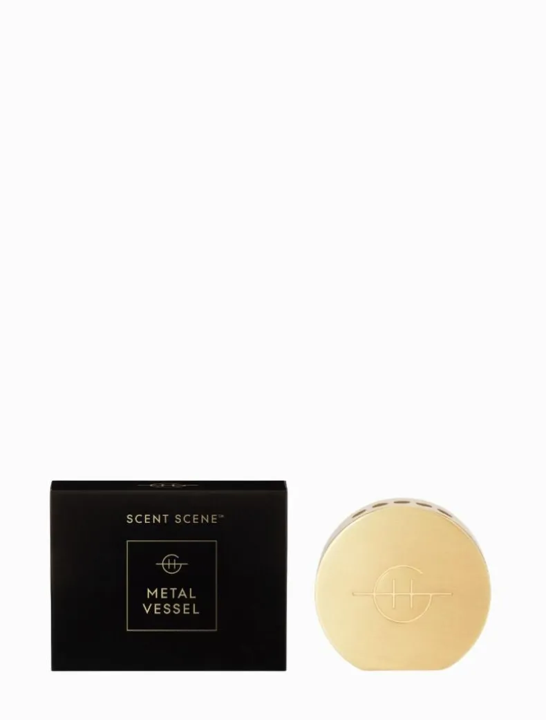 Glasshouse Scent Scene Metal Vessel Gold