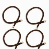 Gold Tip Hair Ties Pack of 4 Brown