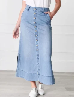 Goldie Summer Wash Denim Skirt