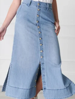 Goldie Summer Wash Denim Skirt