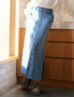Goldie Summer Wash Denim Skirt
