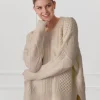 Guernsey Knit Jumper Oatmeal
