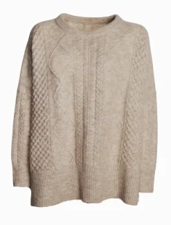 Guernsey Knit Jumper Oatmeal