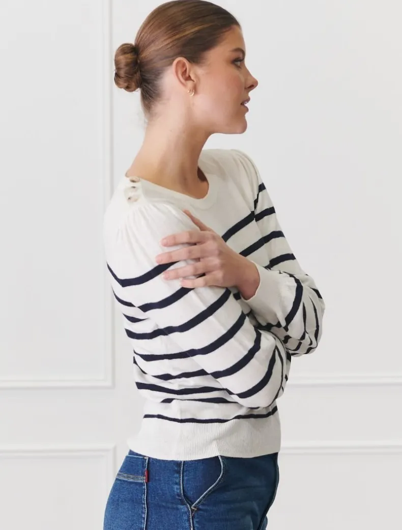 Gwynie Knit Navy White