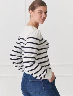 Gwynie Knit Navy White