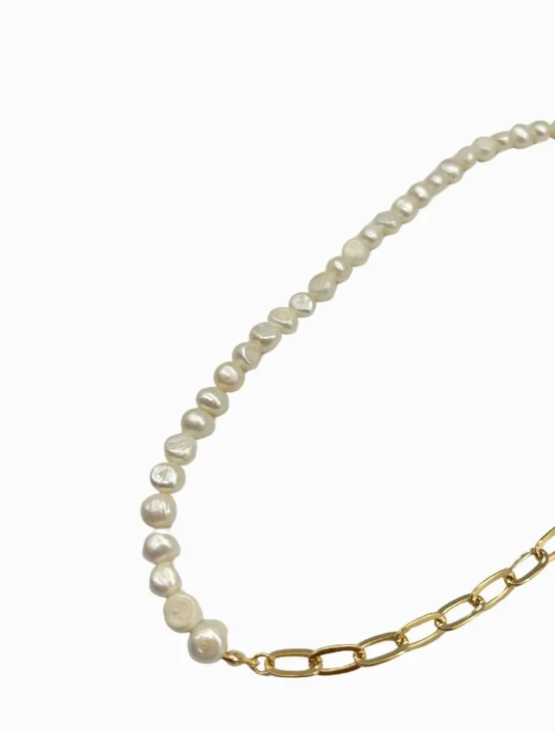 Half Pearl Necklace