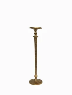 Hammered Pillar Candlestick Medium