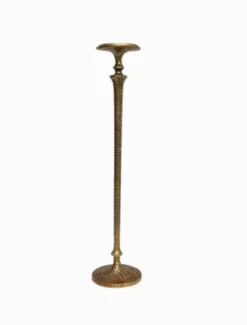 Hammered Pillar Candlestick Large