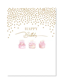 Happy Birthday 3 Cakes Card