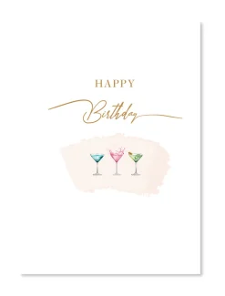 Happy Birthday Cocktails Card