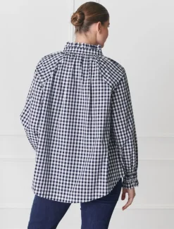 Hartford Pop Over Shirt Navy