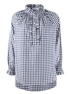 Hartford Pop Over Shirt Navy