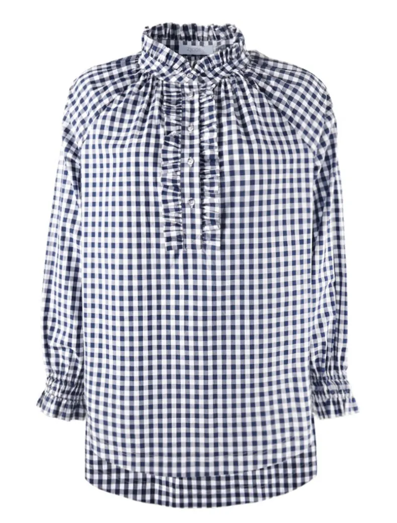 Hartford Pop Over Shirt Navy