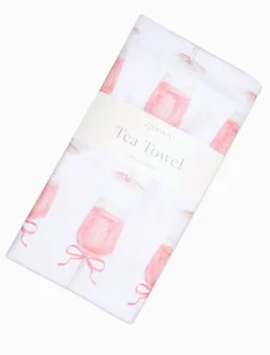 Hip Hip Rose Tea Towel