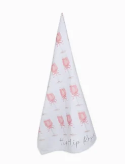 Hip Hip Rose Tea Towel