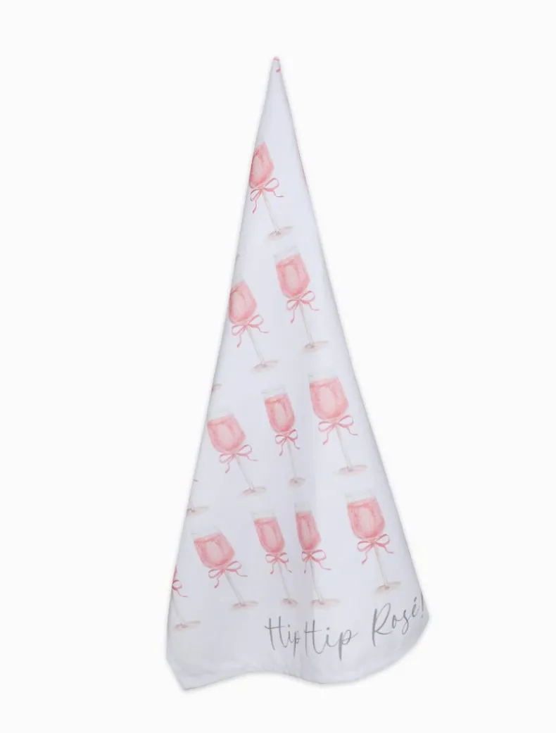 Hip Hip Rose Tea Towel