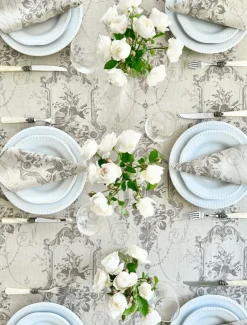 Honfleur French Linen Table Cloth (150cm x 320cm)